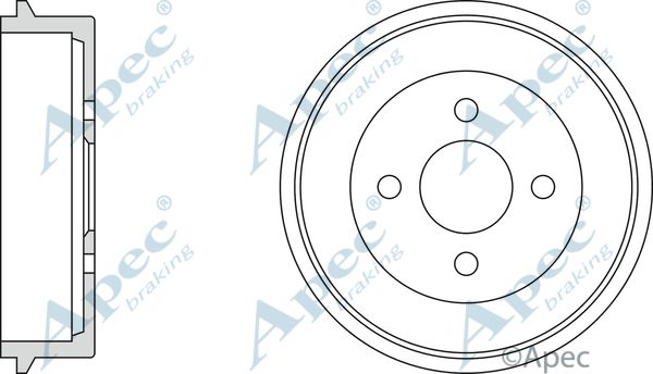 APEC BRAKING stabdžių būgnas DRM9114